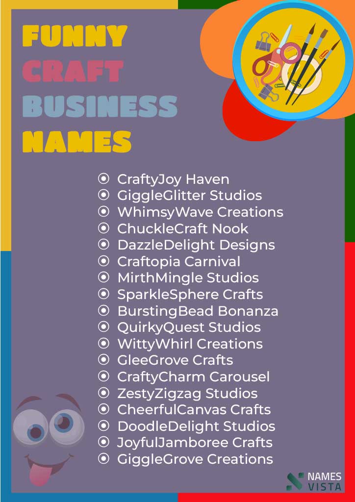 Funny Craft Business Names Creative Catchy Ideas 