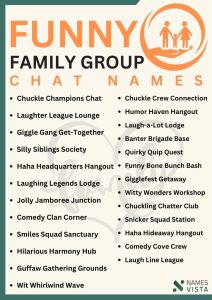 280+ Funny Family Group Chat Names