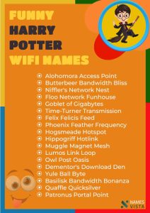 Funny Harry Potter Wifi Names