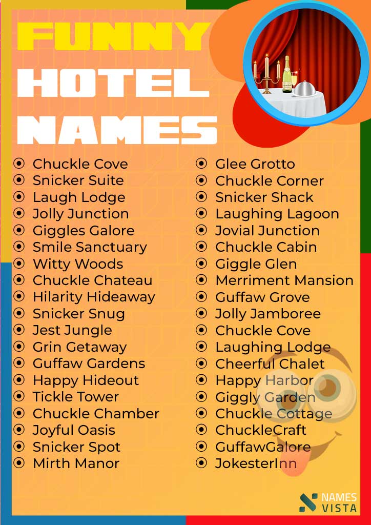 590 Funny Hotel Names Cool Ideas 