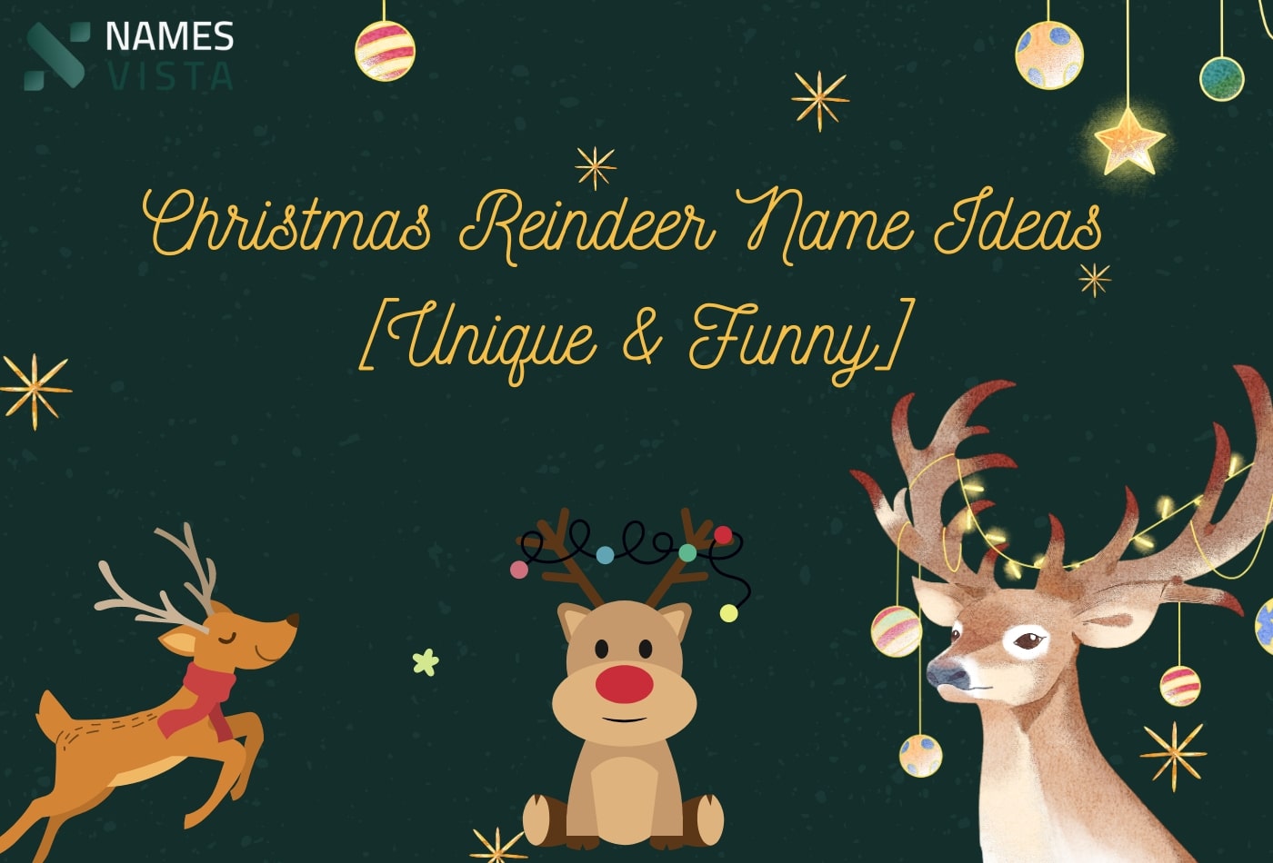 Christmas Reindeer Name Ideas [Cute, Funny & Unique]