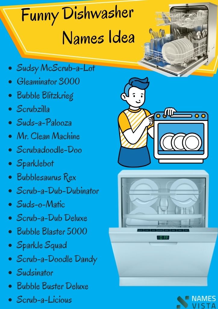 Funny Dishwasher Names Ideas